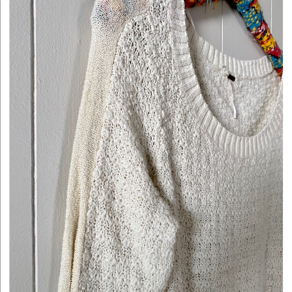 Free People Knit Sweater with Open Back and Tie - Picture 5 of 7